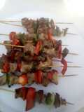 Brochetas de cerdo