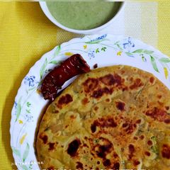 A picture of Dudhi Thepla / Lauki ke Paratha.