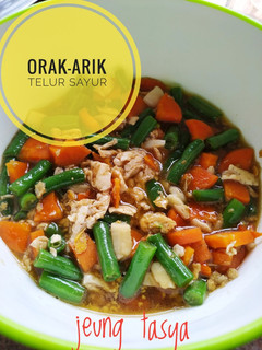 Foto resep Orak-Arik Telur Sayur