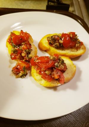 A picture of Bruschetta.
