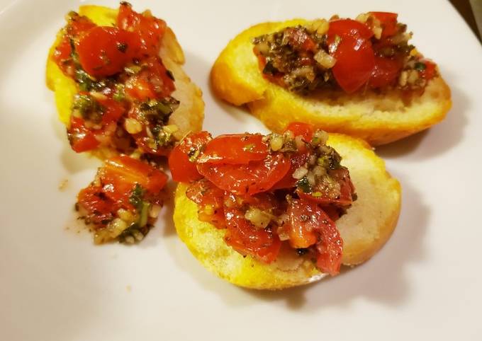 Steps to Make Super Quick Homemade Bruschetta