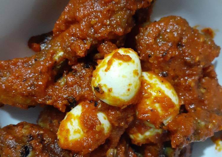 Bagaimana Menyiapkan Ayam telur puyuh sambalado yang Sempurna
