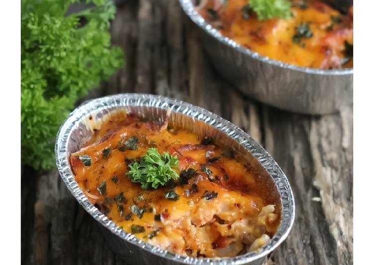 Salmon kani mentai rice