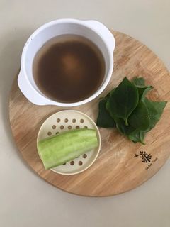 Hình của món Cháo cua đồng nấu mồng tơi + mướp (cho bé).