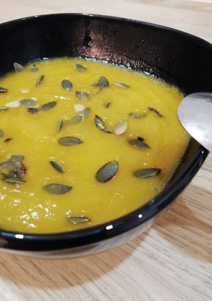 Une photo de Soupe carottes/pâtisson /butternut