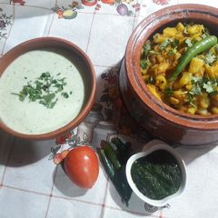 A picture of Aaloo ki bhaji.