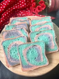 Foto resep Roti Tawar Unicorn 🦄 (tanpa ulen, tanpa mixer)