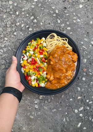 Hình của món Mì Ý tôm sốt cà - Linguini [Eat clean - Lose weight].