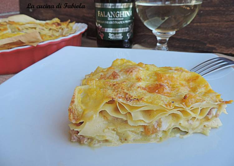 Lasagna zucca e salsiccia