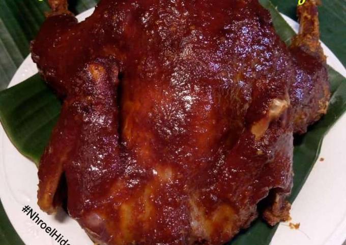 Standar Resep bikin Ayam Bekakak Kampung Bumbu Rujak sajian Idul Adha dijamin lezat