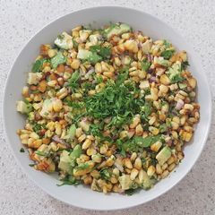 A picture of Corn & Avocado Salad (VG, VEG).