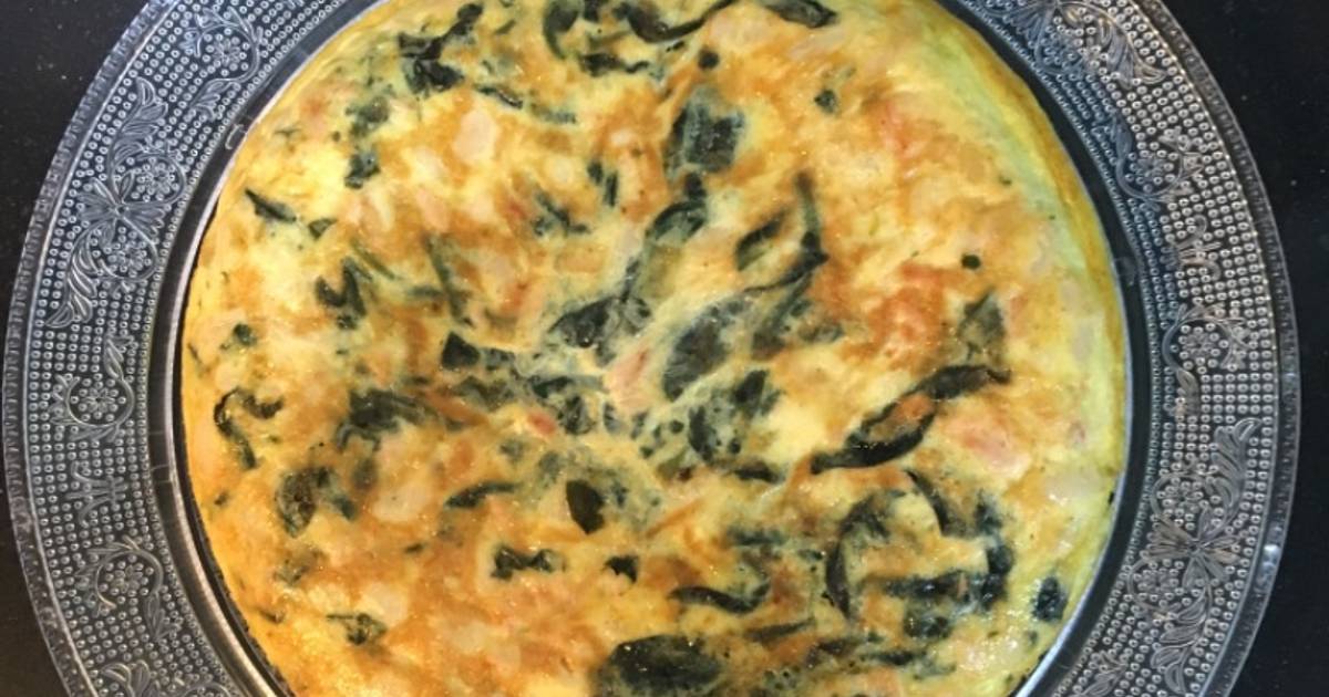 Tortilla dé espinacas, judías blancas y atún 😋😋😋😋 Receta de asuncion.mc