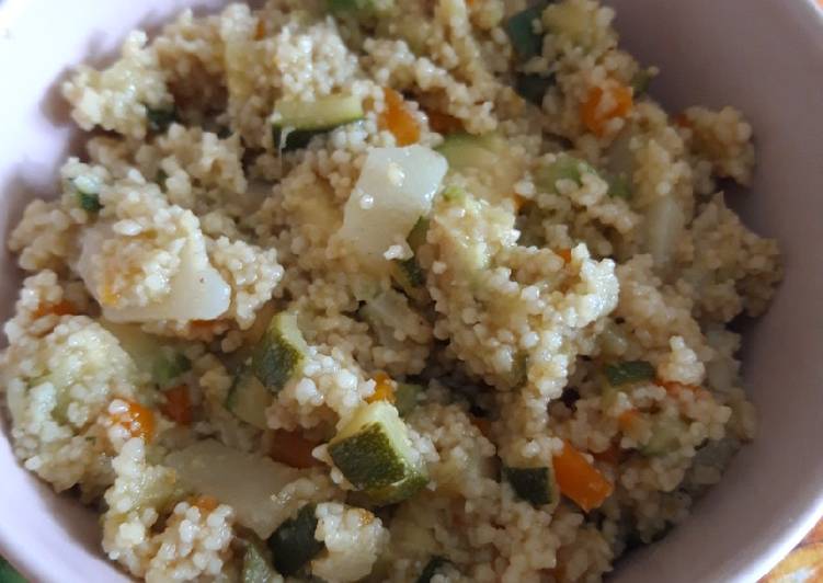 Cous cous con verdure topinambur e avocado