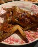 Alitas de pollo al horno con salsa