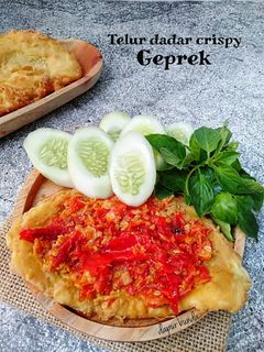 Foto resep Telur dadar crispy geprek