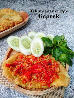 Foto resep Telur dadar crispy geprek