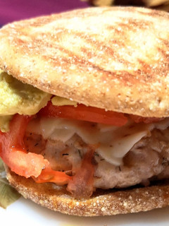 Una foto de Hamburguesa de pollo con Pan Thins