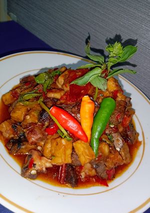 Foto resep Puasa hari ke 10 (Sambal Ati ampela tempe daun kemangi)