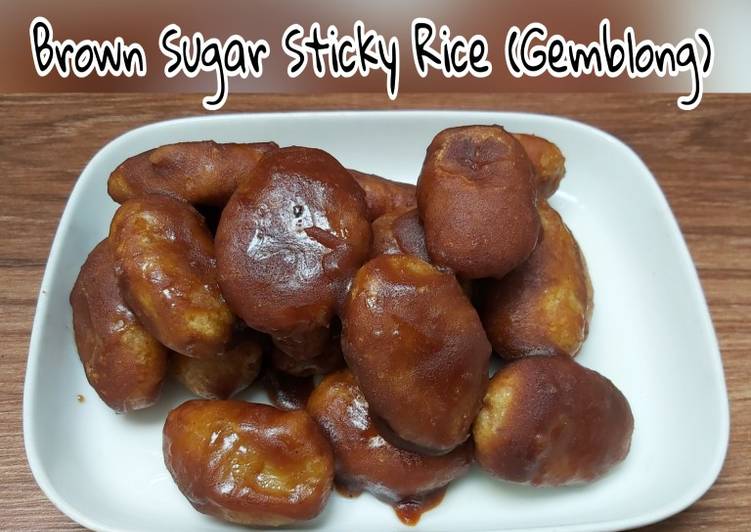 5 Resep: Brown Sugar Sticky Rice alias Gemblong Ketan Gula Merah 😜 yang Lezat!
