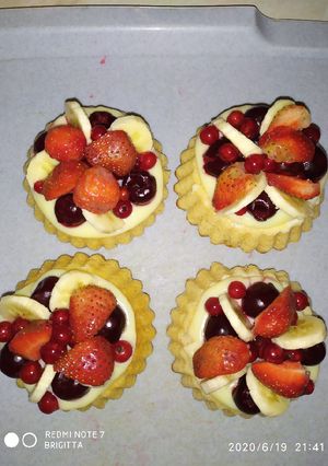 Mini gyümölcstorta recept fotója