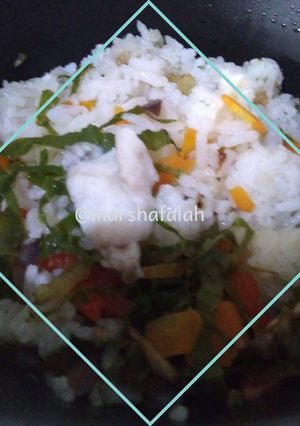 Foto resep Nasi Tim & Tumis Ikan Lele Udang (Mpasi 10 bulan 4 bintang)