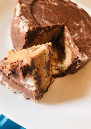 A picture of Chocolate coconut biscuit cake (no bake chill).