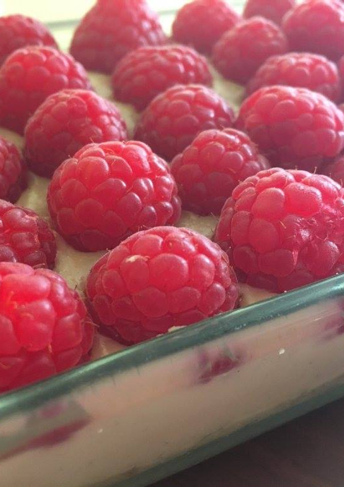 Una foto de Tarte de Framboise - Tarta de frambuesas (vegan)