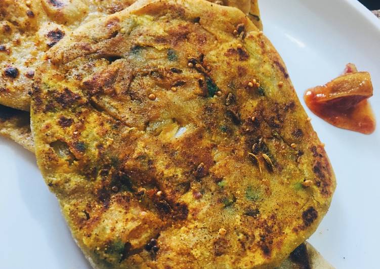 Achari Onion Paratha
