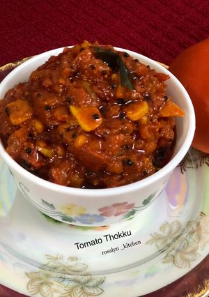 A picture of Tomato Thokku.