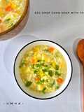 Egg Drop Corn Soup With Tofu