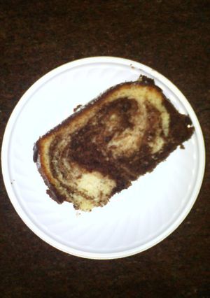Una foto de Torta marmoleada de chocolate y vainilla 🎂
