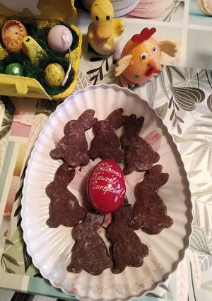 Húsvéti nyuszis csokis keksz 🐰🐇 recept fotója