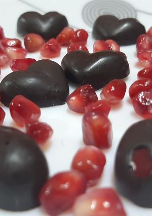 A picture of Valentine's day chocolate.