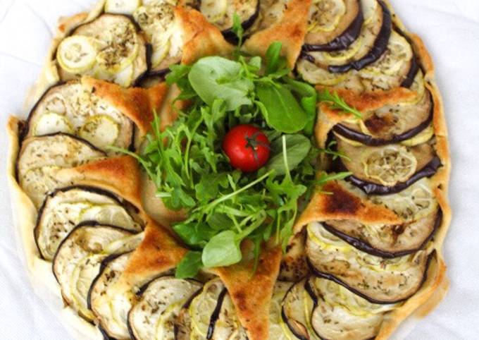 Recipe of Tarte aubergines/courgettes 🍆