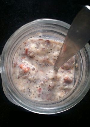 A picture of Overnight oats (heat free oil free weight loss recipe).