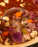 Easy Borscht/Goulash-Inspired Leftover Roast & Red Cabbage Soup