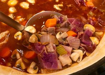 Without Fail Make Recipe Easy BorschtGoulashInspired Leftover Roast  Red Cabbage Soup Very Delicious