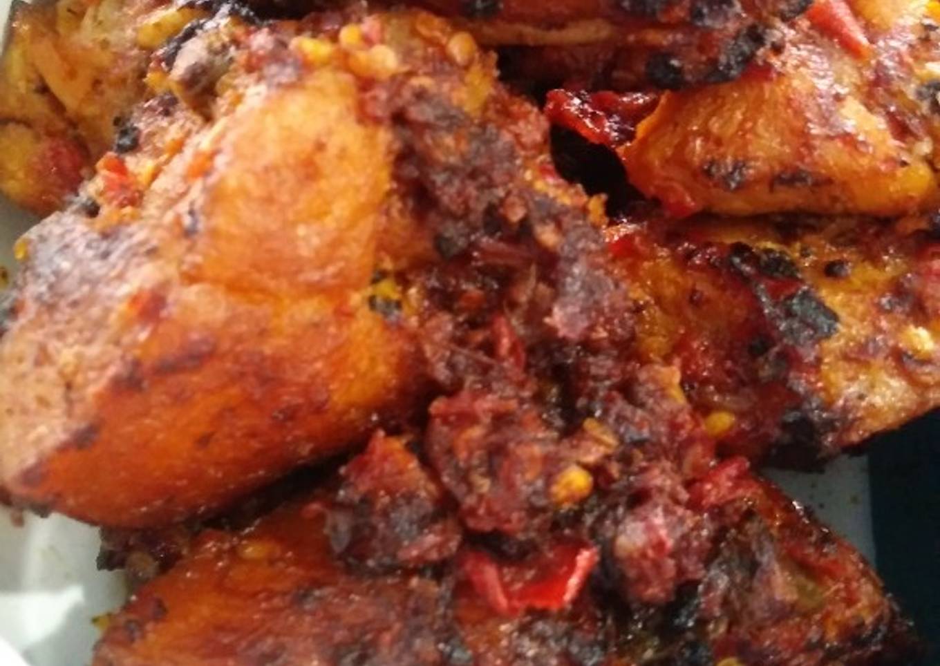 Ayam Goreng balado bakar