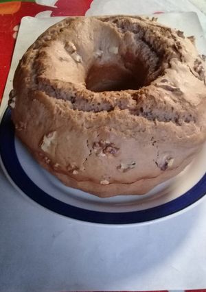 Una foto de Un rico Queque con nueces