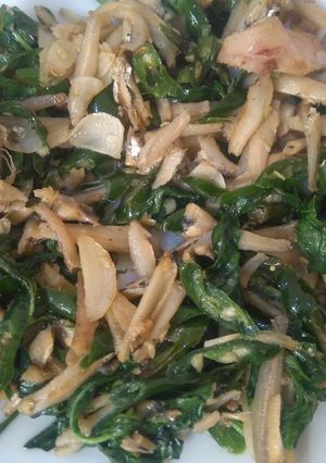 Foto resep Oseng Teri Kemangi Cabe Ijo