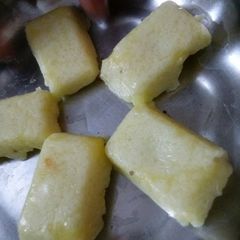 Homemade white chocolate A picture of Homemade white chocolate.