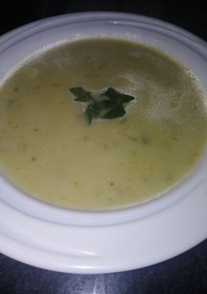 صورة لوصفة شوربة القرعة بالجبن (كوسة)