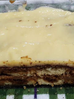 Una foto de Postre de vainillas con crema pastelera