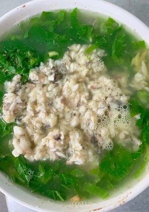 Hình của món Canh cải nấu cá ngọt lịm mê ly.