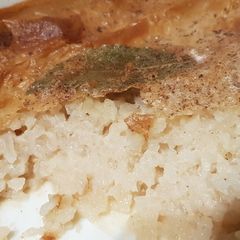A picture of Vegan rice pudding.