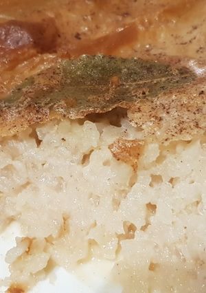 A picture of Vegan rice pudding.