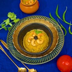 A picture of Rava Upma (Semolina Upma With Sambhar Masala).