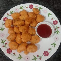 A picture of Leftover rice pakoda.
