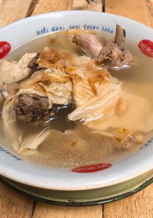 Foto resep Ayam kuah kembang tahu