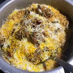 A picture of Chicken Biryani.
